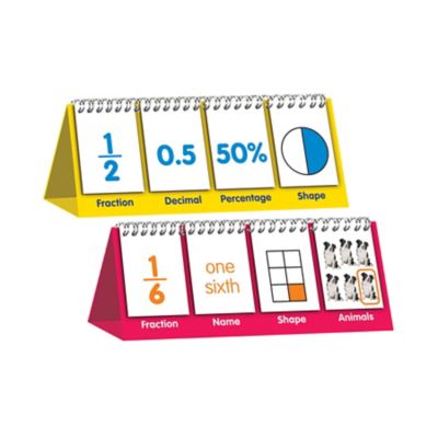 Junior Learning Fraction Flips Double-Sided Flip Stand, Ages 6-9