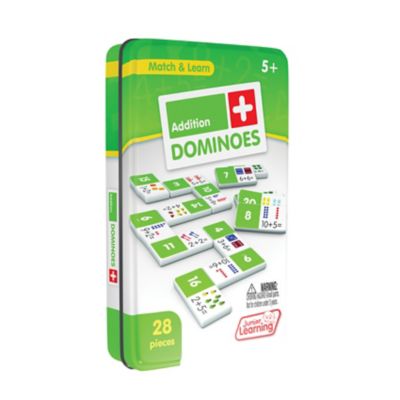 Image showing  28 pc. Addition Dominoes Set in Collector's Tin