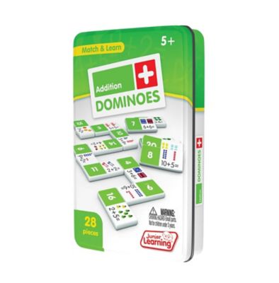 Image showing  28 pc. Addition Dominoes Set in Collector's Tin