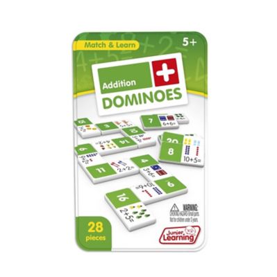 Image showing  28 pc. Addition Dominoes Set in Collector's Tin