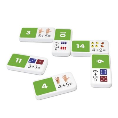 Image showing  28 pc. Addition Dominoes Set in Collector's Tin