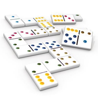 Junior Learning 6 Dot Dominoes Match and Learn Educational Learning Game