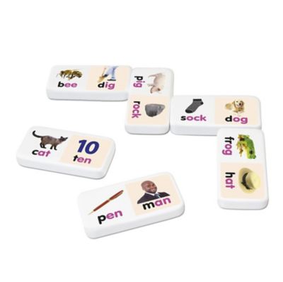 Image showing  Rhyming Word Dominoes Match and Learn Educational Learning Game