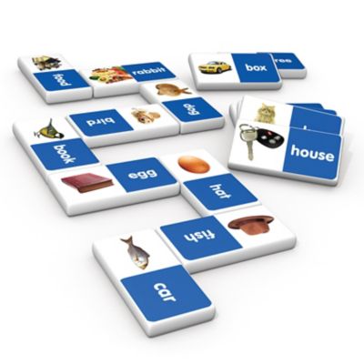 Junior Learning First Words Dominoes Match and Learn Educational Learning Game