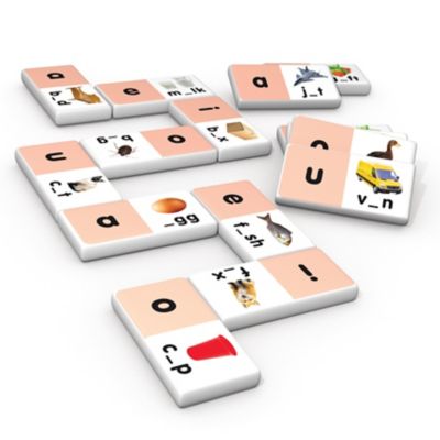 Junior Learning Short Vowel Dominoes Match and Learn Educational Learning Game