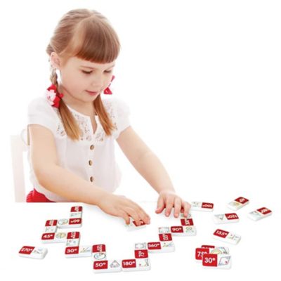 Image showing  Angles Dominoes Match and Learn Educational Learning Game