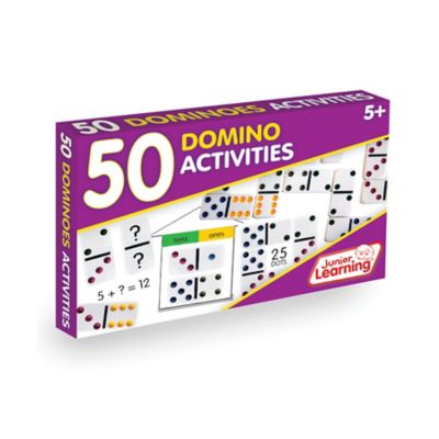 Junior Learning 50 Dominoes Activities Learning Game Set