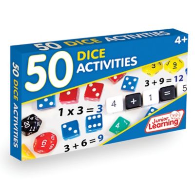 Junior Learning 50 Dice Activities Learning Game Set
