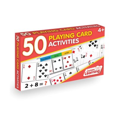 Junior Learning 50 Playing Card Activities Learning Educational Game