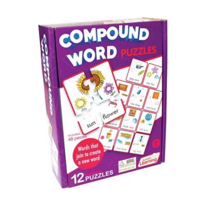 Image showing  Compound Word Learning Educational Puzzles, 12-Pack