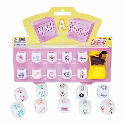 Junior Learning Roll a Rhyme Language Skills Dice Game