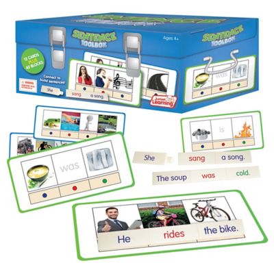 Image showing 10 th Junior Learning Sentence Toolbox Cards for Ages 4-9+ Grade 2-3 Learning