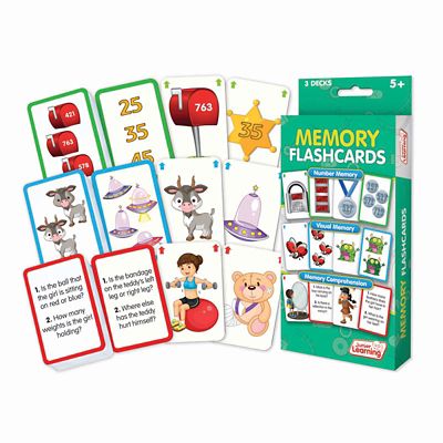 Junior Learning Memory Flashcards Educational Set, Number Memory, Visual Memory, Memory Comprehension