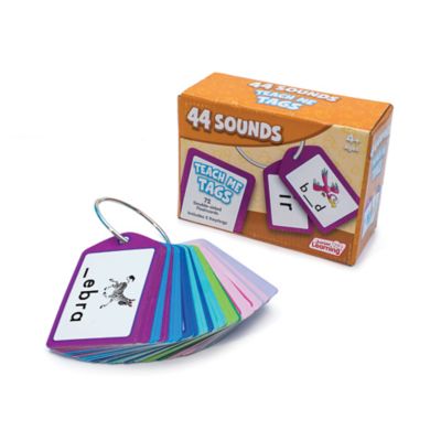 Junior Learning 44 Sounds Teach Me Tags Demonstration Flashcards
