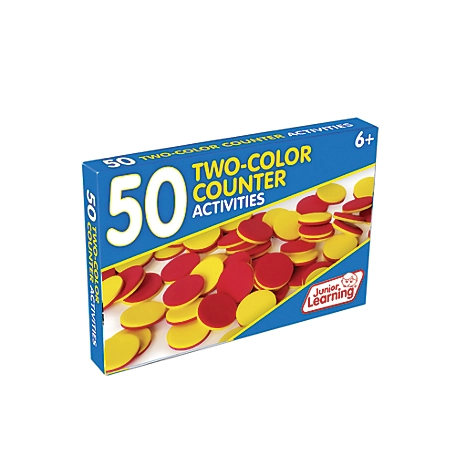 Junior Learning 50 2-Color Counter Educational Math Activity