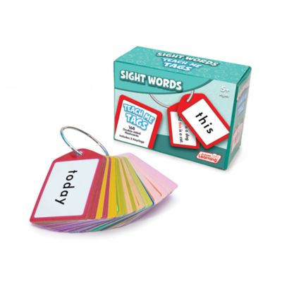 Junior Learning 168 pc. Sight Words Teach Me Tags Educational Flashcards