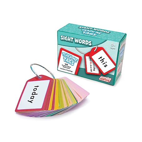 Junior Learning 168 pc. Sight Words Teach Me Tags Educational Flashcards