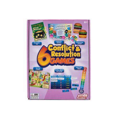 Junior Learning 6 Conflict and Resolution Educational Games Set
