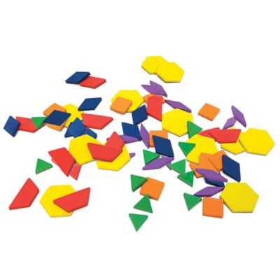 Image showing  Rainbow Pattern Blocks Magnetic Activities Learning Set