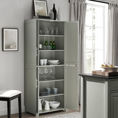 Crosley Savannah Tall Pantry, Gray