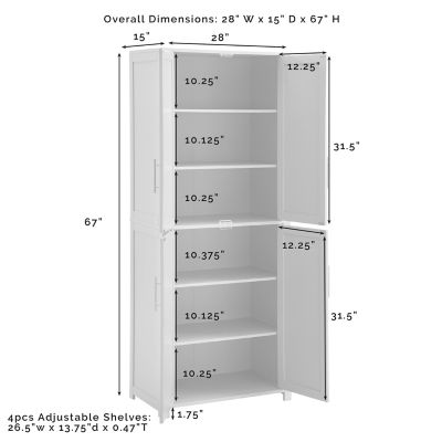 Image showing  Savannah Tall Pantry, Gray
