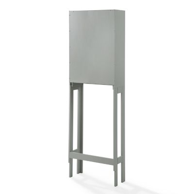 Image showing 6 th Crosley 22.13 x 68.25 x 8.63 in. Wooden Savannah Space Saver Over-the-Toilet Storage Shelf, White