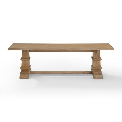 Image showing  Joanna Dining Bench, Rustic Brown/White