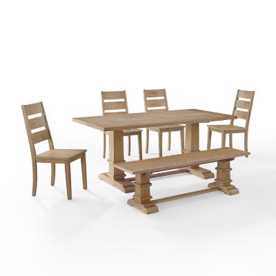 Image showing  6 pc. Joanna Dining Set with 4 Chairs and Bench