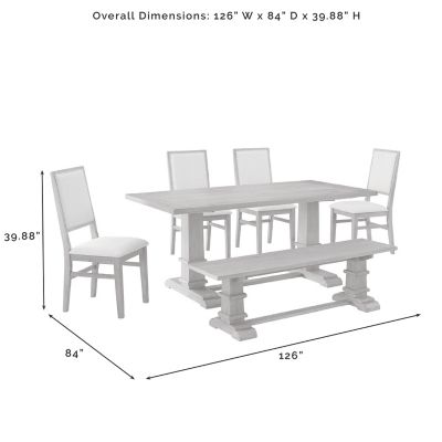 Image showing 6 th Crosley 6 pc. Joanna Upholstered Dining Set