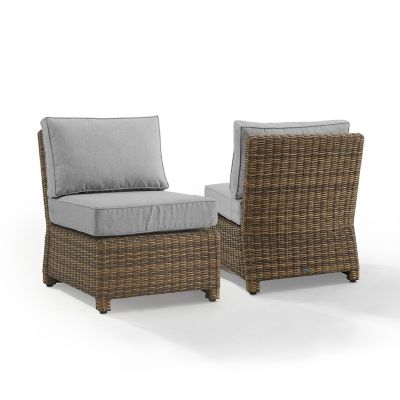 Image showing  2 pc. Bradenton Wicker Chair Set, Brown