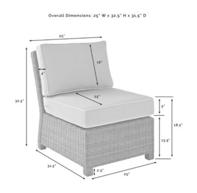 Image showing 7 th Crosley 3 pc. Bradenton Wicker Chair Set