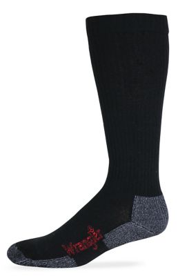 Wrangler Premier Collection Mens Merino Wool over the calf All Season Boot Socks 2 Pair Pack 