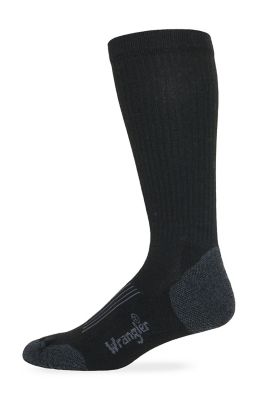 Wrangler Compression Over-the-Calf Boot Socks, Made in USA 1 Pair, 72658