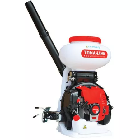 Tomahawk Power 4 gal Gas Powered Backpack Pellet Broadcast Spreader Backpack Sprayers