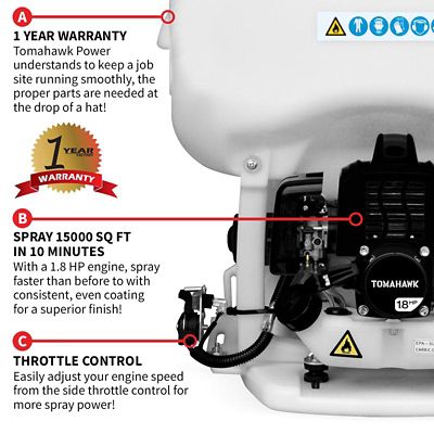 Image showing  6.5 gal. Gas-Powered Backpack Concrete Sprayer