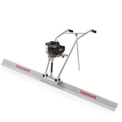 Tomahawk Power 14 ft. Aluminum Blade Board 37.7cc Gas Vibrating Concrete Power Screed Finishing Float Tool