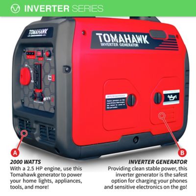 Image showing  2,000/1,800-Watt Gasoline Powered Inverter Generator
