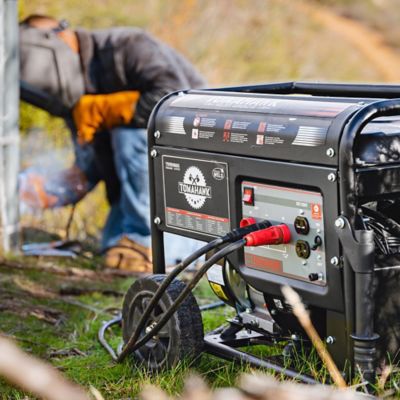 Image showing  2,200/2,000-Watt Gasoline Powered Portable Generator with 120A Welder
