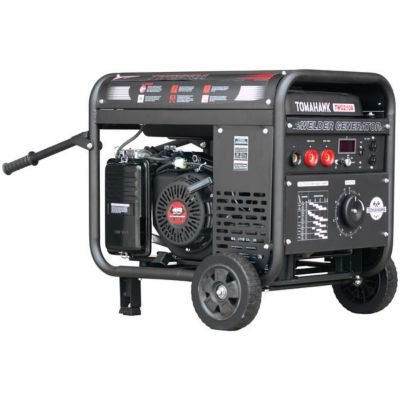 Tomahawk Power 210 Amp Welder with 15 HP Gas Powered Portable 2,000 Watt Generator, TWG210A