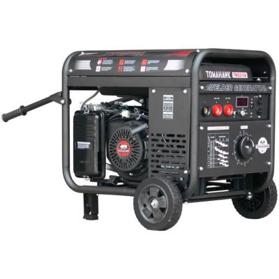 Tomahawk Power 210A Welder with 15 HP Gas-Powered Portable 2,000W Generator