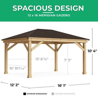 Image showing 7 th Yardistry 12 ft. x 16 ft. Meridian Gazebo