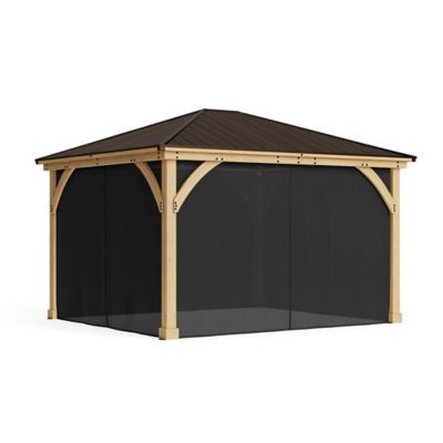 Yardistry Mosquito Netting for Meridian Gazebos, 12 ft. x 14 ft.