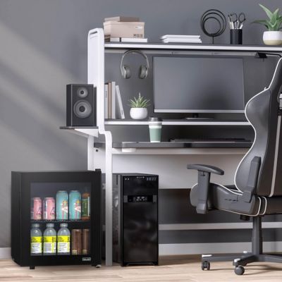 Image showing  1.6 cu. ft. 60-Can Freestanding Mini Fridge with Glass Door