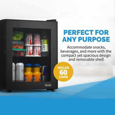Image showing 12 th NewAir 1.6 cu. ft. 60-Can Freestanding Mini Fridge with Glass Door