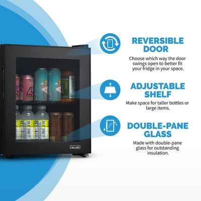 Image showing 19 th NewAir 1.6 cu. ft. 60-Can Freestanding Mini Fridge with Glass Door