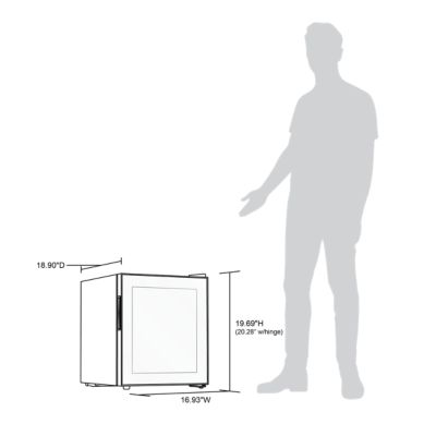 Image showing 21 th NewAir 1.6 cu. ft. 60-Can Freestanding Mini Fridge with Glass Door