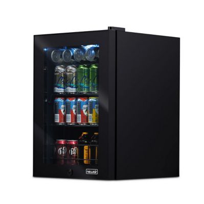 NewAir 90 Can Freestanding Beverage Fridge in Onyx Black with ...