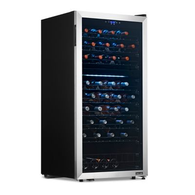 NewAir 8.12 cu. ft. 76-Bottle Freestanding Dual Zone Wine Fridge