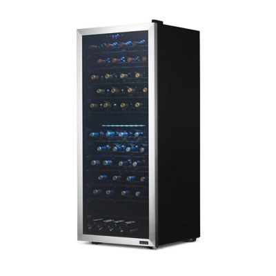 Image showing 3 th NewAir 9.71 cu. ft. 98-Bottle Freestanding Dual Zone Compressor Wine Fridge