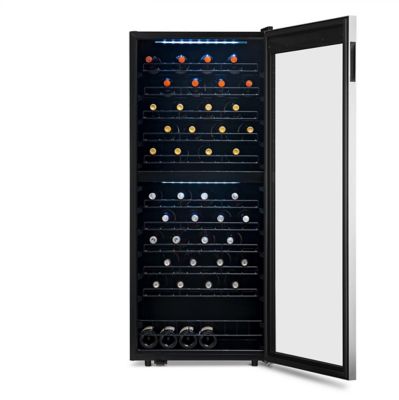 Image showing 5 th NewAir 9.71 cu. ft. 98-Bottle Freestanding Dual Zone Compressor Wine Fridge